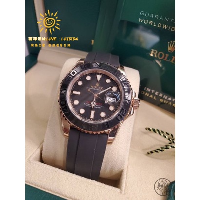 Rolex勞力士 126655 玫瑰金橡膠款小遊艇 🔺2021/10新式保卡｜二手極新