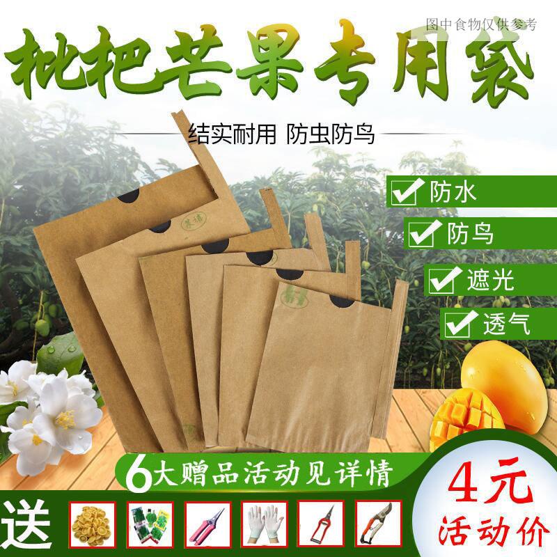 枇杷套袋專用袋枇杷袋子芒果套袋工廠果袋水果套袋防蟲鳥防水防晒 農用