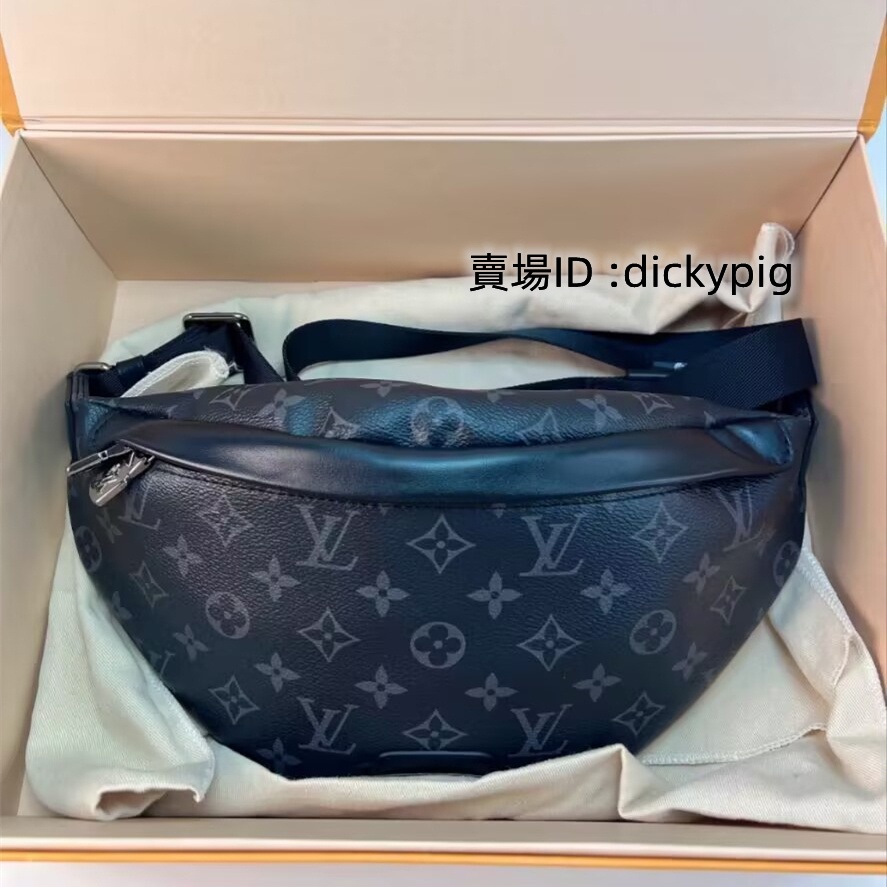 『二手』LV 路易威登 Discovery Bumbag 腰包 男生胸包 斜挎包黑色老花腰包M44336專櫃正貨