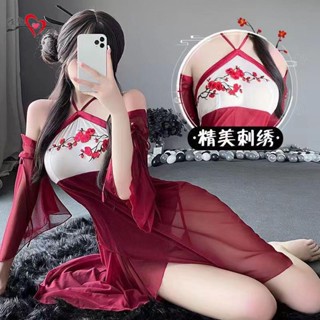 ❤大尺碼情趣睡衣 情趣漢服 漢服 75公斤 情趣內衣 情趣衣服 情趣睡衣 古風 角色扮演 制服誘惑 性感睡裙 睡衣 睡裙