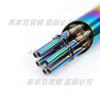 適用於摩托車改裝加特林格林神鷹機關槍旋轉斜口福喜 CG125小機槍排氣管a0982379901