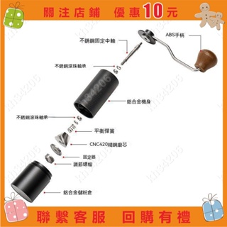 【echo】鋁合金機身手搖磨豆機 咖啡磨粉機 鋼芯咖啡研磨器 磨豆器 咖啡磨豆器 咖啡磨豆機#ken8855ken