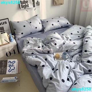 臺灣出貨簡約波點床包 床包組 床包四件組 裸睡 單人/雙人/加大/特大 床單 床罩 被套 枕頭套OISG