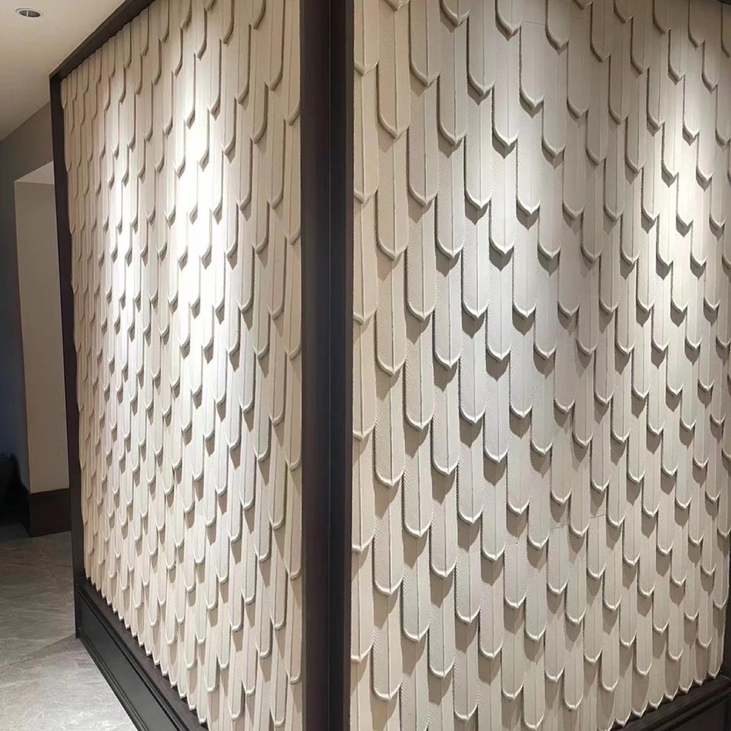 PU羽毛石輕質房間網紅定制文化石背景墻新型簡易客廳組裝仿真石材