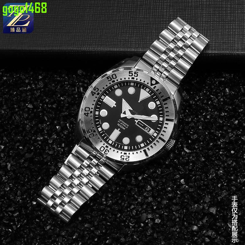 【Gogo便利店】代用SEIKO精工5號水鬼SRPD63K1 skx007 009弧口鋼帶不銹鋼手表帶·