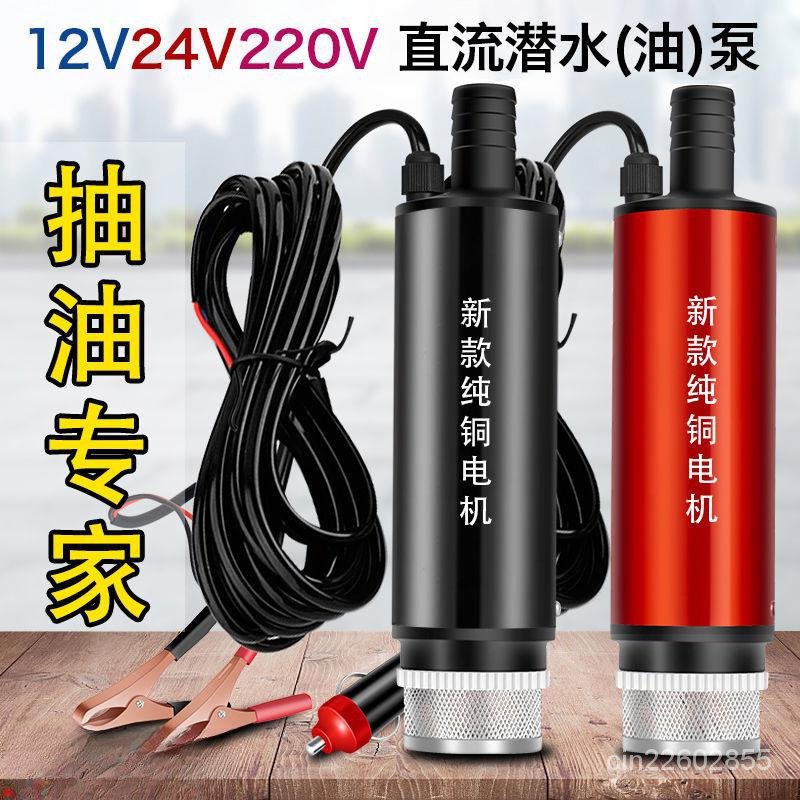 不燒機抽水機 電動抽油器12v柴油抽油泵24v抽油機220v傢用抽水泵小型油抽子大全 OTYM