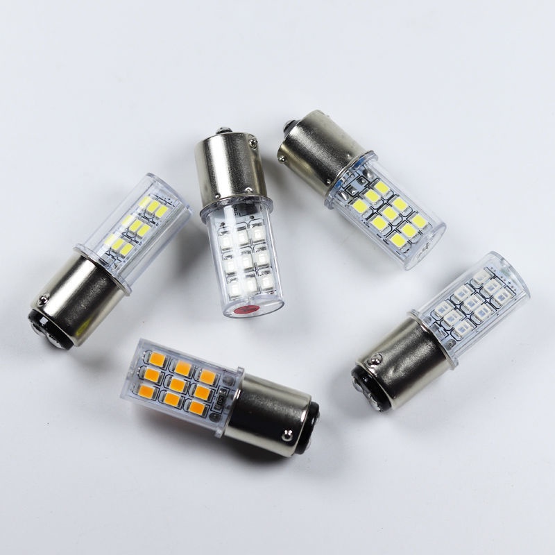 led 小燈泡 LED信號燈泡高亮B15卡口12V24V110V220V船用航行燈機床設備三色燈