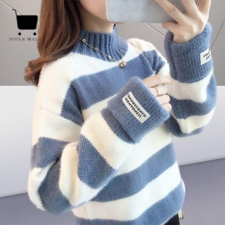 針織毛衣 雪尼爾高領加絨毛衣女加厚冬裝2021年新款保暖打底衫秋冬洋氣內搭