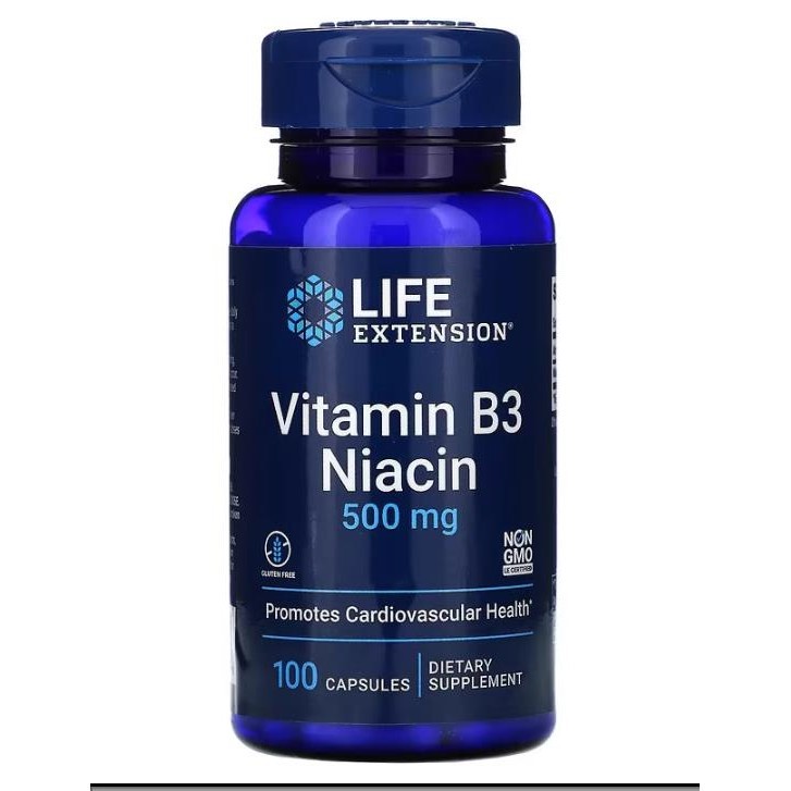 【下殺價】Life Extension Niacin 煙痠 尼剋痠 維生素B3 Vitamin 原裝-安妮亞全球購815
