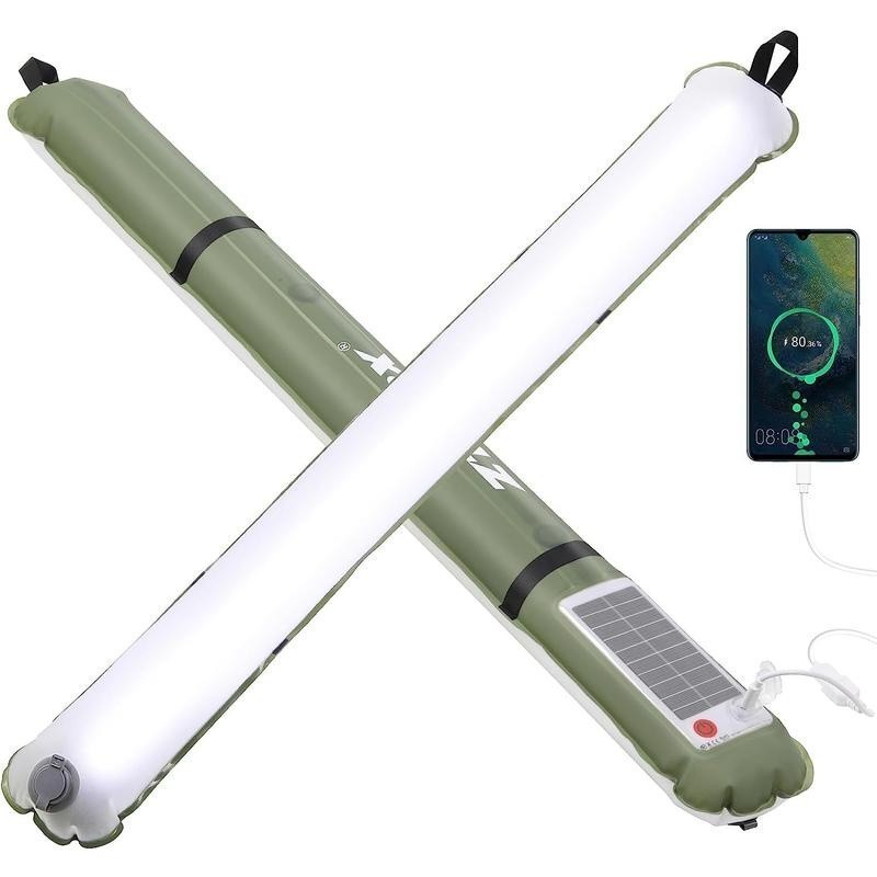 綠野山林戶外 ZTARX 充氣磁吸太陽能 LED 燈 露營 野營 登山 露營燈 照明
