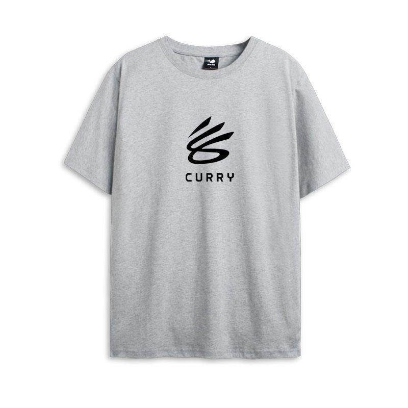 库里新款短袖curry brand勇士队30号同款白色黄色篮球运动T恤男潮