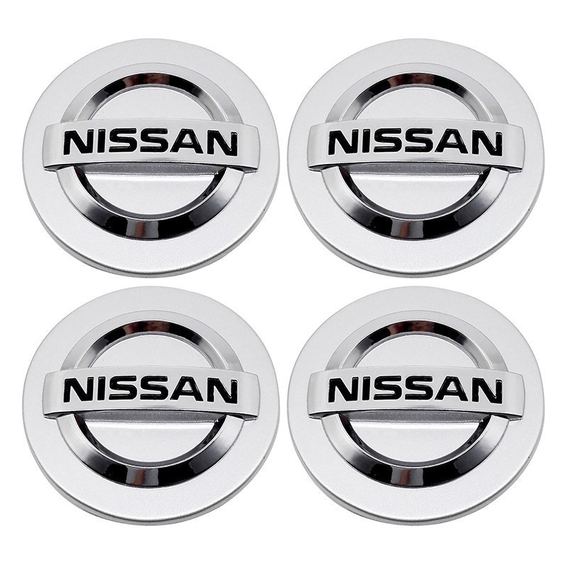 適用於4件組 專用於日產尼桑Nissan車標汽車輪胎中心蓋輪轂蓋 改裝車輪標 輪圈蓋 輪框蓋 輪胎蓋