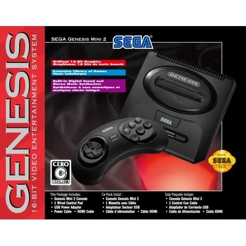 Sega Genesis Mini 2 Mega Drive Mini 2（北美版） 黑色的 日本直送
