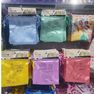 全新大創DAISO ×迪士尼Disney 限量聯名 公主系列 束口袋 小物收納袋 小美人魚 貝兒 仙杜瑞拉 樂佩 茉莉