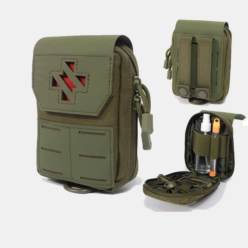 精選💕1000d EDC 戰術包腰帶包背心應急工具戶外醫療急救包野營求生袋