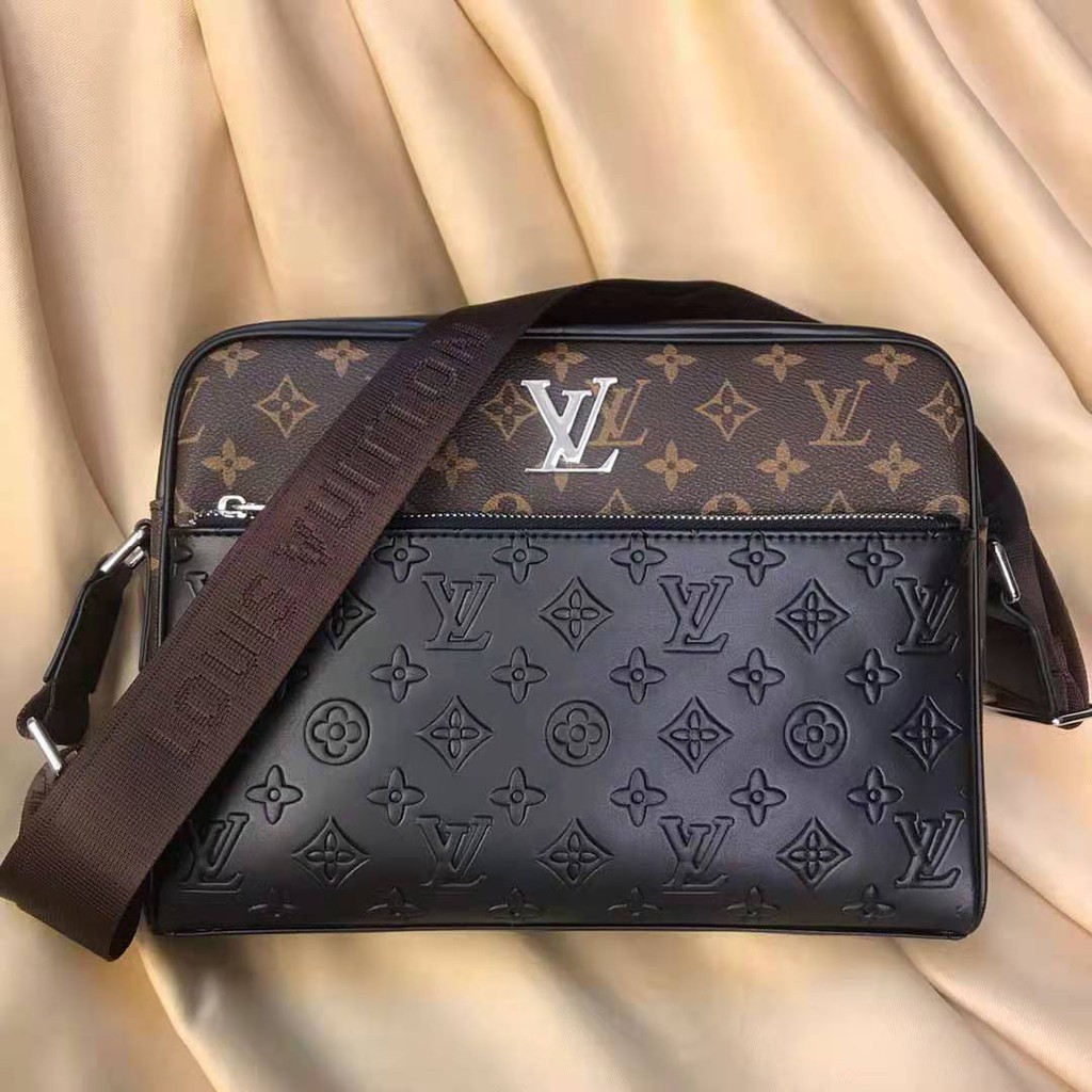 全球頂級精品/二手 LV/Louis Vuitton/包 斜挎包 郵差包 休閒商務男包 經典壓花郵差包路易威登男包