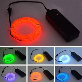 1 2 3 5M Flexible Led Neon Light Glow EL Wire Rope Tube Cabl