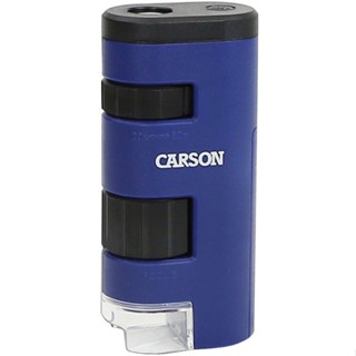 台灣現貨 美國《CARSON卡薾紳》LED口袋型顯微鏡(20x-60x) | 實驗觀察 微距放大