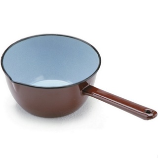 台灣現貨 西班牙《IBILI》琺瑯牛奶鍋(棕16cm) | 醬汁鍋 煮醬鍋 牛奶鍋