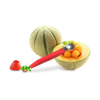 台灣現貨 義大利《PEDRINI》Gadget 2in1去蒂水果挖球器 | 蛋糕裝飾 沙拉點綴
