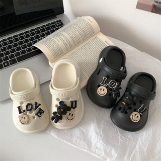 💕洋洋兒童店💕 兒童洞洞鞋 兒童拖鞋 小眾設計兒童洞洞鞋 夏季新款加厚高顔值熊貓拖鞋爆款ins超軟 兒童涼鞋 女童洞洞鞋
