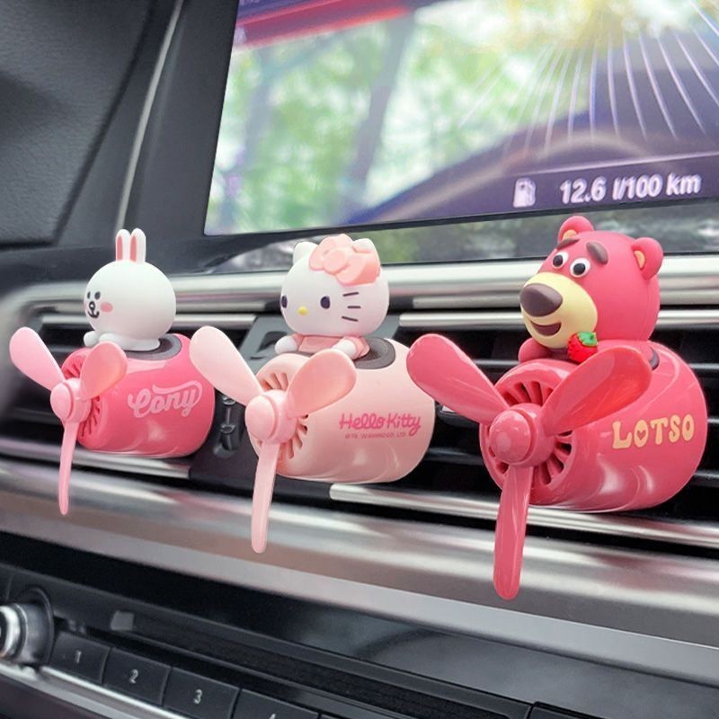 迪士尼 草莓熊 車載香薰 出風口香氛 汽車香水 車用香氛 車載香氛 汽車香水 車內飾品