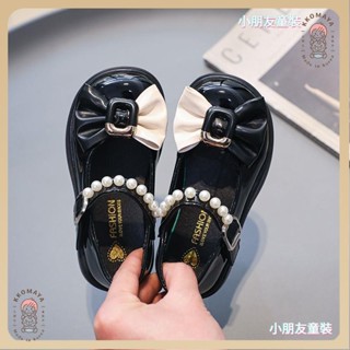 🍭小朋友🍭兒童鞋女童皮鞋韓版英倫風時尚軟底公主鞋中大童黑色小學生演出鞋