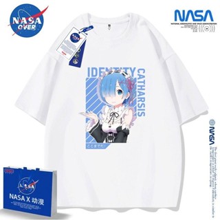 【西西裏優選】精選特賣-NASA官方re從零開始的異世界生活週邊短袖蕾姆拉姆二次元動漫T恤
