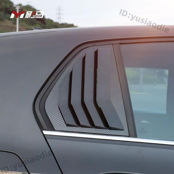 福斯 VW Golf 8改裝專用后三角車窗百葉窗貼21款八代rline黑武士裝飾 &lt;小芯aaWy&gt;