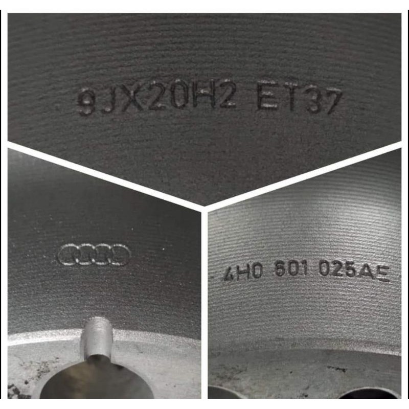 奧迪AUDI A8L W12 原廠鍛造鋁圈 20吋 四顆
