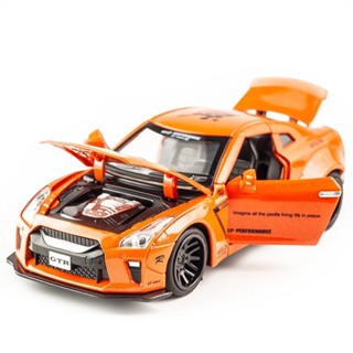Nissan 尼桑 東瀛戰神 日產GTR R35 模擬模型車 1:32合金車模 汽車模型 擺件 生日禮物 交換禮物NI