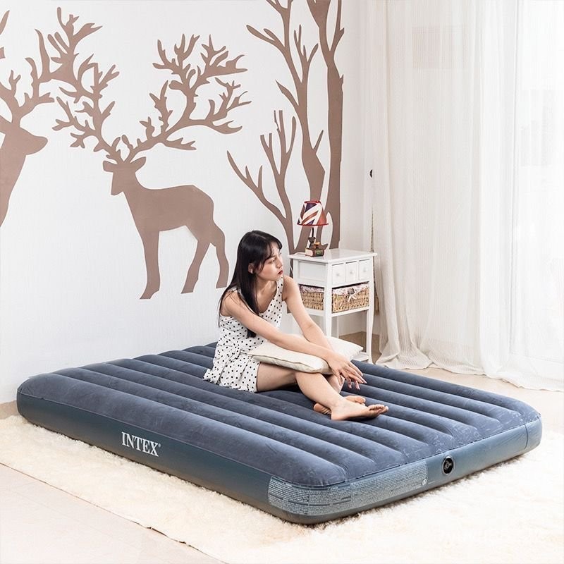 限時下殺 INTEX氣墊床單人戶外簡易充氣床墊傢用加厚便攜懶人床雙人衝氣床