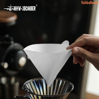 轟炸機咖啡濾紙V60通用錐形滴漏式進口原木漿手沖濾紙