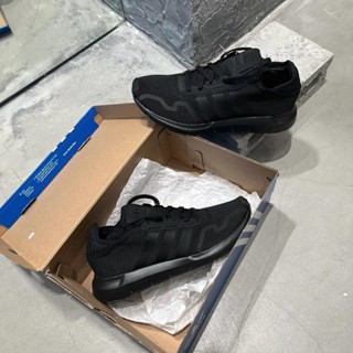 Adidas SWIFT RUN X 三葉草全黑經典透氣休閒百搭慢跑鞋FY2116男鞋