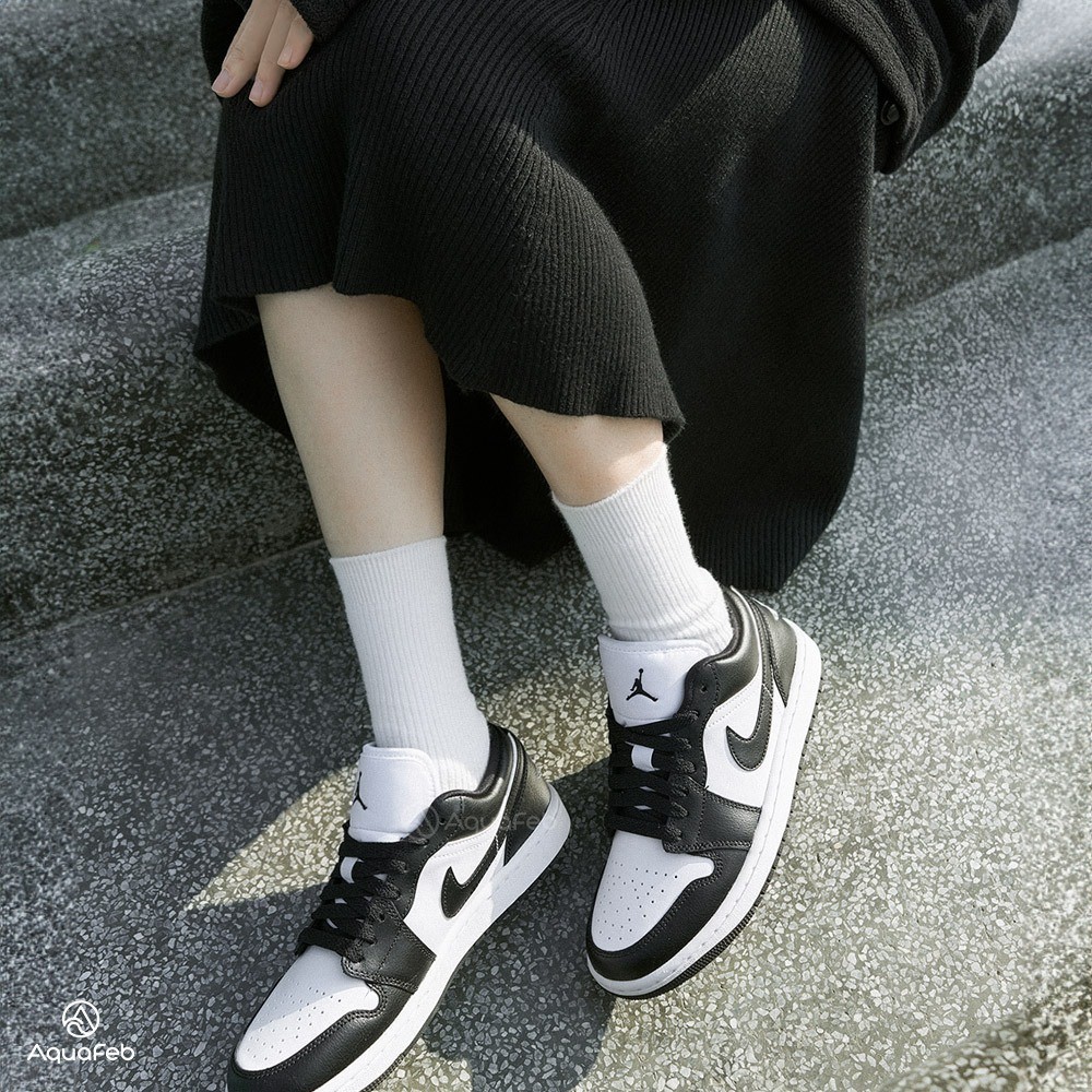 Nike W Jordan 1 Low Panda 女 黑白 熊貓 喬丹 經典 潮流 休閒鞋 DC0774-101