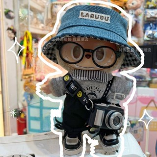 泡泡瑪特拉布布17公分娃衣背帶套裝Labubu著替套裝 Labubu公仔衣服 labubu替換裝衣服