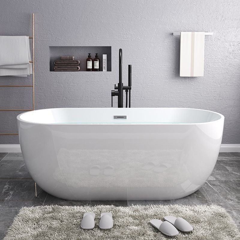 亞剋力日式薄邊浴缸無縫一體傢用成人保溫獨立式歐式浴盆浴缸