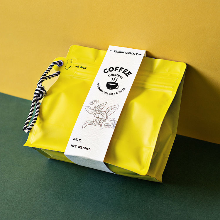 🔥熱賣/可開發票/免運🔥 掛繩咖啡袋茶葉幹糖果包裝袋八邊封帶氣閥意式咖啡豆手拎烘焙袋 LL6H