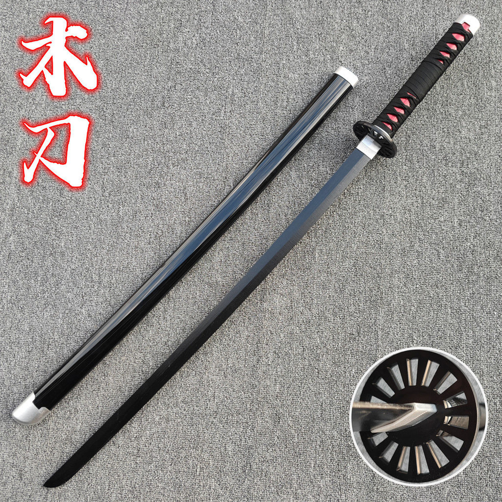 #禮物#男孩禮物唐橫刀武士刃居合木刀帶鞘武術訓練習拔刀劍道具木劍