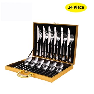 Stainless steel knife and fork cutlery steak western knife