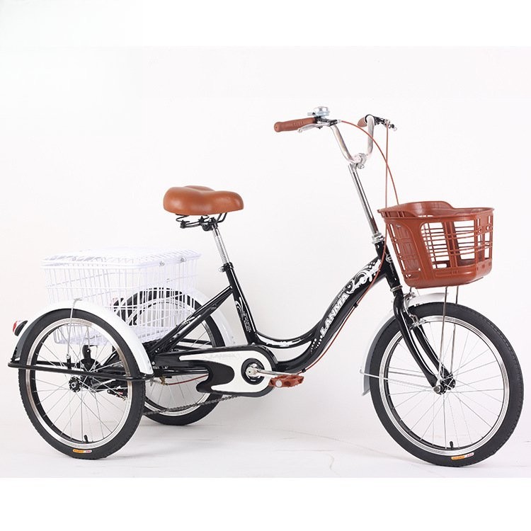 自行車 腳踏車 代步車 三輪車 20寸自行車 老年人力三輪車成人腳踏三輪自行車帶框載物