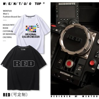 攝影師24色校色卡red epic相機短袖T恤男夏季純棉ins潮牌百搭半袖（*-*/靚依）