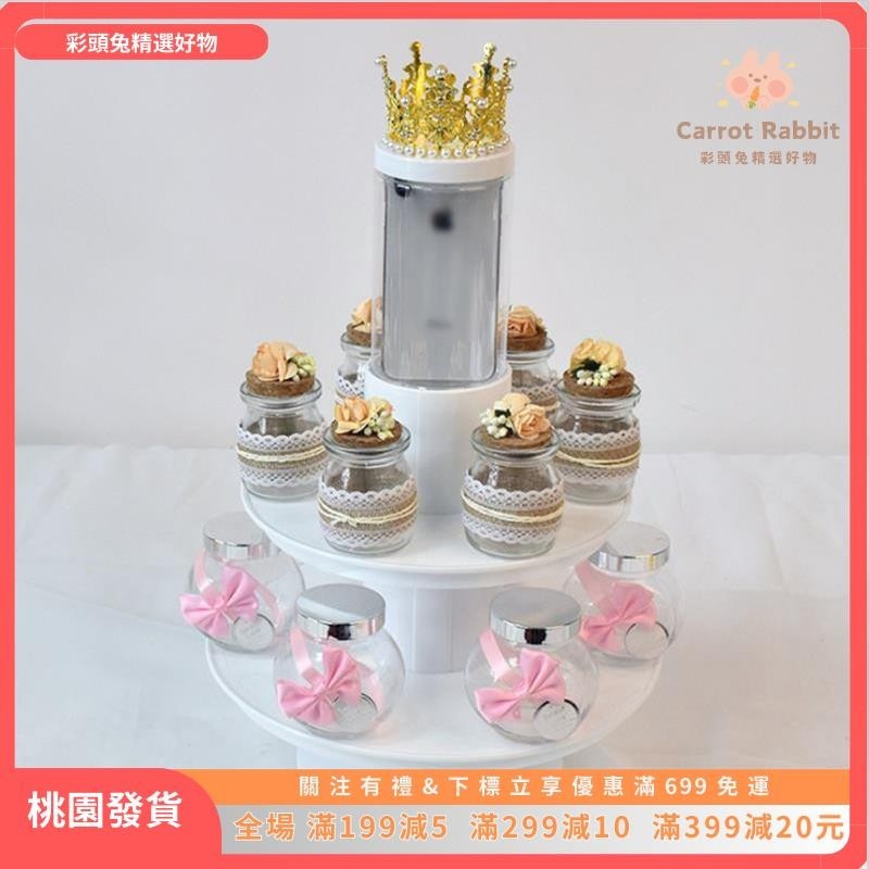 🐰彩頭兔🐰 🎂蛋糕噴噴台🎂 驚喜生日蛋糕架噴噴台網紅 創意 禮物神器彈射蛋糕台父親節抽錢機關305