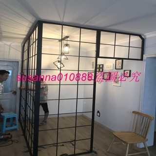 （訂金價格，聊聊諮詢）房間隔斷墻屏風分隔空間獨立臥室美容院室內客廳遮擋家用裝飾鐵藝