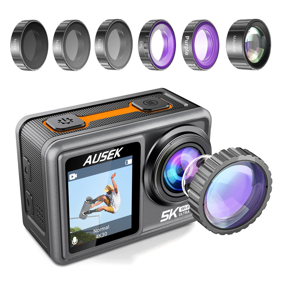 運動相機5K戶外攝影機高清防抖攝像機觸摸雙屏防水