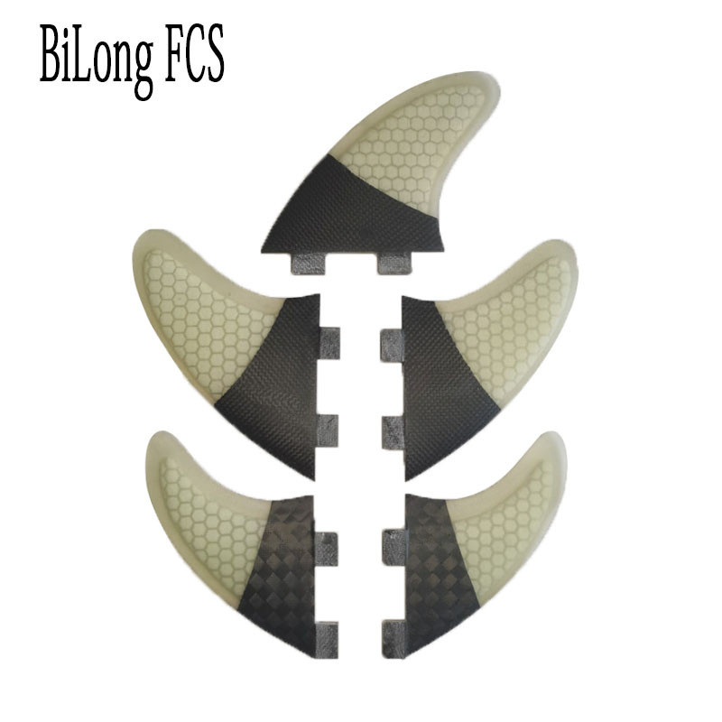 精選（可開發票）五片裝沖浪板尾鰭碳纖維玻璃纖維BiLong FCS魚鰭短板尾舵i清倉