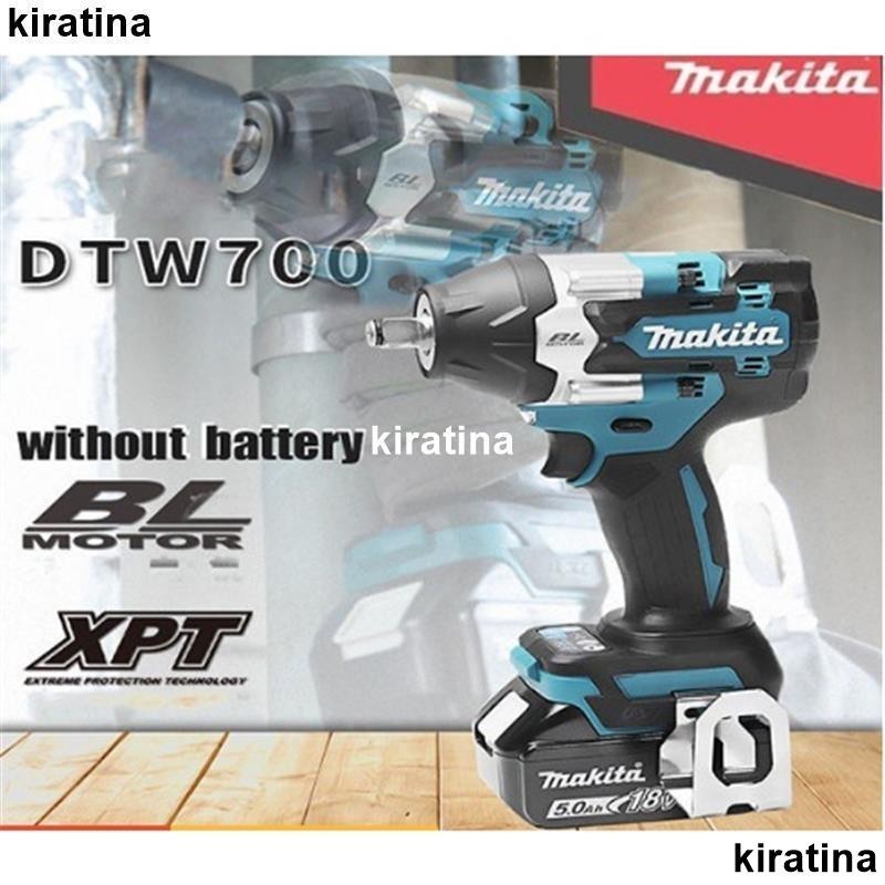 廠家精品 Makita DTW700 充電式衝擊扳手 18V 無刷電機 1000 Nm 變速電動扳手高效耐用自動停止