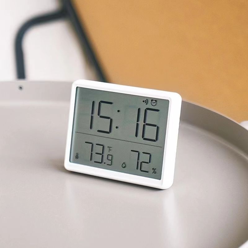纖薄電子時鐘 LCD小鬧鐘 簡約數字鐘 免安裝 可掛壁 多功能溫度電子鐘 時鐘 帶溫度電子鐘 座鐘 鐘 磁吸時鐘