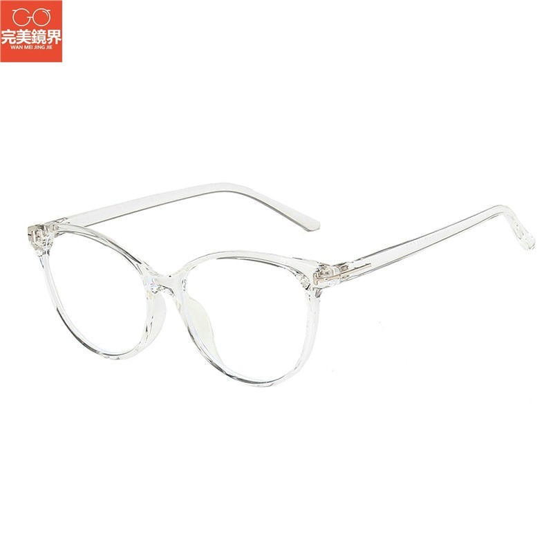 貓眼眼鏡 復古眼鏡 三角時尚貓眼眼鏡框TR90超輕新款歐美平光鏡個性復古框架眼鏡
