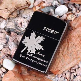 【紳士♥精品♥】ZORRO/佐羅 楓葉 鵰刻圖案 防風煤油打火機 男士禮品禮物男友生日